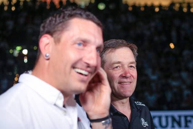 Germany , Kiel , Sparkassen Arena , 1 DKB Handball Bundesliga , THW Kiel Trainer alfred gislason THW Hannover Burgdorf Hannover Stefan Kretzschmar