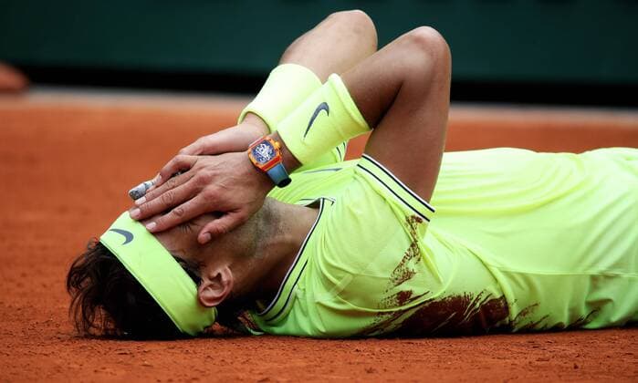 TENNIS - ATP, Tennis Herren French Open 2019 PARIS,FRANCE,09.JUN.19 - TENNIS - ATP World Tour, French Open, Roland Garros, Grand Slam, final. Image shows the rejoicing of Rafael Nadal (ESP). GEPAxpictures xMatthiasxHauer