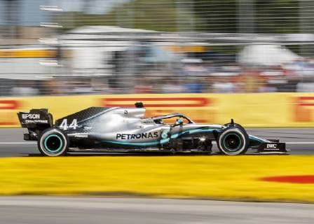 June 9, 2019 - Quebec, Canada - LEWIS HAMILTON of Great Britain driving the (44) Mercedes AMG Petronas F1 Team Mercedes W10 during the F1 Grand Prix of Canada at Circuit Gilles Villeneuve on June 9, 2019 in Montreal, Canada. F1 2019: Canadian Grand Prix - ZUMAc132 20190609_zap_c132_004 Copyright: xAndrewxChinx
