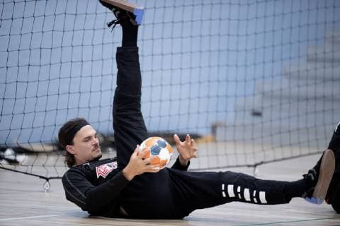 Jannick Green during the handball team of the mens team in Bavnehoej Hall prior to the European Championship qualification, Monday 10 June 2019, Copenhagen Denmark,  Copyright: fotograf@clausbech.dk ClausxBechx COP106 spdk20190610-183633-L