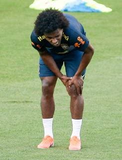 Training of the Brazilian Team in São Paul SÃO PAULO, SP - 10.06.2019: TRAINING OF THE BRAZILIAN TEAM IN SÃO PAUL - Willian do Brasil during the training of the Brazilian national team, Nationalteam at the Pacaembu Stadium in São Paulo, SP. (Photo: Marcelo Machado de Melo Fotoarena) x1745279x  MarceloxMachadoxdexMelo