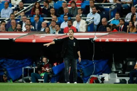 June 10, 2019 - Madrid, MADRID, SPAIN - Robert Moreno, coach of Spain, during the 2020 UEFA European Championships group F, European Qualifiers, played between Spain and Sweden at Santiago Bernabeu Stadium in Madrid, Spain, on June 10, 2019. Soccer: Euro Champ - Spain v Sweden - ZUMAa181 20190610_zaa_a181_099 Copyright: xAFP7x