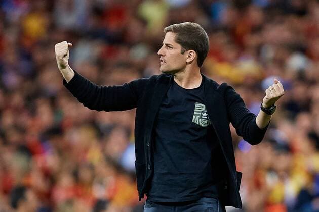 MADRID, SPAIN - JUNE 10: Robert Moreno head coach of Spain reacts during the UEFA EURO, EM, Europameisterschaft,Fussball 2020 qualifier match between Spain and Sweden at Santiago Bernabeu on June 10, 2019 in Madrid, Spain. (Photo by David Aliaga) SPO, SOC, FOI  Copyright: xDavidxAliaga