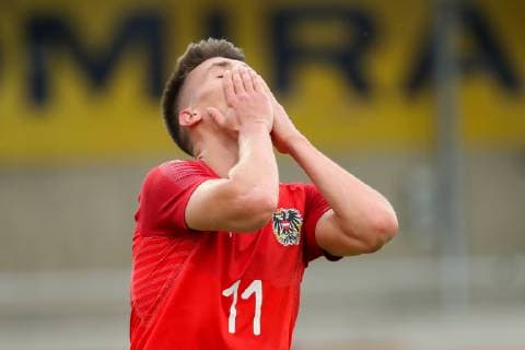 SOCCER - OEFB U21, U 21 AUT vs FRA, test match HARTBERG,AUSTRIA,11.JUN.19 - SOCCER - OEFB Under-21 international match, Länderspiel, Nationalmannschaft Austria vs France, friendly match. Image shows Mathias Honsak (AUT). GEPAxpictures xChristianxWalgram