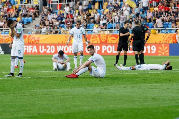 Gdynia, Poland, 11 06 2019, FIFA U 20 World Cup Poland 2019, semi-final, Ukraine Italy, Italy disappoints Defodi 01048 180962 Defodi-048