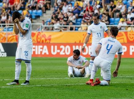 Gdynia, Poland, 11 06 2019, FIFA U 20 World Cup Poland 2019, semi-final, Ukraine Italy, Italy disappoints Defodi 01048 180964 Defodi-048