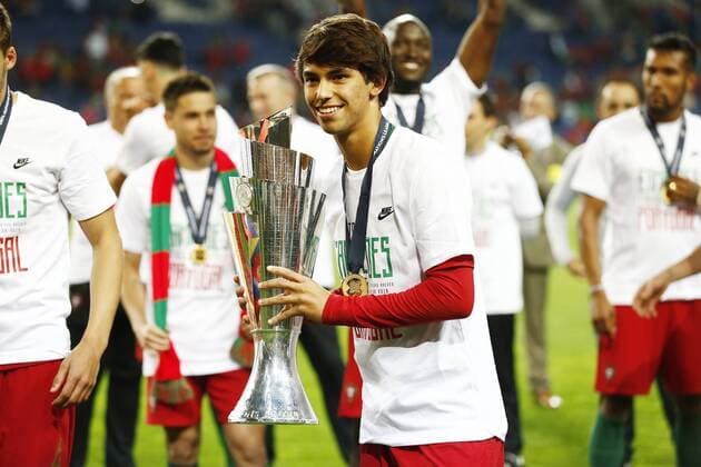 Joao Felix (POR), JUN 9, 2019 - Football Soccer : Ronaldo celebrate after winning UEFA Nations League final match between Portugal 1-0 Netherlands at the Estadio do Dragao in Porto, Portugal. Noxthirdxpartyxsales  (105590583)