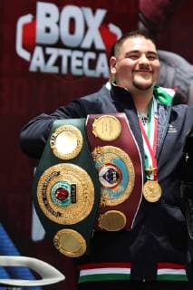 June 11, 2019 EUM20190611DEP05 JPG MEXICO CITY, Boxing Boxing Andy Ruiz 11 June 2019 Boxer Andy Ruiz, who recently became the first Mexican full weight champion, held a press conference in the capital, days away from obtaining the three AMB, OMB and FIB belts from U.S. Anthony Joshua Photo Agency EL UNIVERSAL Carlos Mejia AFBV Latin News June 11, 2019  - ZUMAu78_ 20190611_zaf_u78_011 Copyright: xCarlosxMejia ElxUniversalx