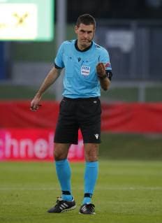 11 06 2019, Profertil Arena, Hartberg, AUT, Test match, U21, Austria vs. France, in picture referee Rade Obrenovic SLO Referee Rade Obrenovic SLO during the International U21 Friendly Football Match between Austria and France at the Profertil Arena in Hartberg, Austria on 2019 06 11 Hartberg  EX_IES