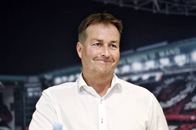 Peter Moeller, football director at DBU, presents Kasper Hjulmand as future new land coach and Morten Wieghorst as assistant trainer at DBUs headquarters in Broendby, Wednesday, June 12, 2019, Denmark,  Copyright: TariqxMikkelxKhanx COP105 spdk20190612-142112-L