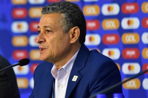 Media Briefing Copa América SÃO PAULO, SP - 12.06.2019: MEDIA BRIEFING COPA AMÉRICA - The local organizing committee and CONMEBOL held Media Briefing on Copa América at the Morumbi Stadium, venue of the 2019 Copa América in Sao Paulo, on Wednesday (12). In the photo Agberto Guimarães operations director of the COL. (Photo: Roberto Casimiro Fotoarena) x1746061x  RobertoxCasimiro