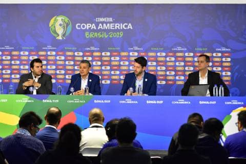 Media Briefing Copa América SÃO PAULO, SP - 12.06.2019: MEDIA BRIEFING COPA AMÉRICA - The local organizing committee and CONMEBOL held Media Briefing on Copa América at the Morumbi Stadium, venue of the 2019 Copa América in Sao Paulo, on Wednesday (12). (Photo: Roberto Casimiro Fotoarena) x1746062x  RobertoxCasimiro