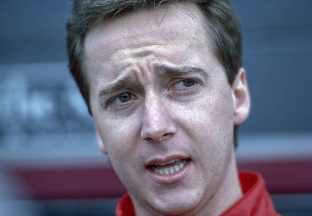 Freddie Spencer USA born 20 12 1961 former motorcycle racer because of his riding style also called Fast Freddie or The Extraterrestrial, was 1983 the youngest motorcycle world champion ever, then on Honda NS 500, became only 2 years later double world champion in the classes 500cc and 250cc after that let the success series after Spencer especially achieved 27 GP victories and found inclusion in the Hall of Fame of the Moto GP DAS photo originates from 1987 Hockenheim