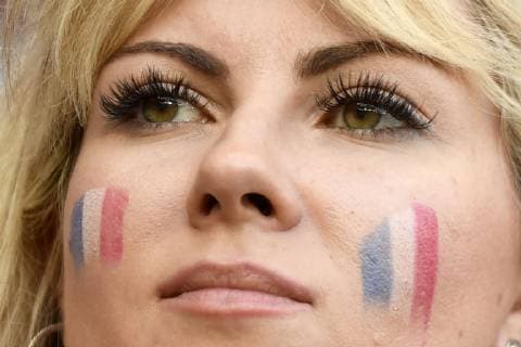 Fußball, WM Damen, Frankreich - Norwegen ILLUSTRATION - SUPPORTRICE FOOTBALL FEMININ : France vs Norvege - Coupe du Monde Fifa France 2019 - 12 06 2019 AnthonyBIBARD FEP Panoramic 