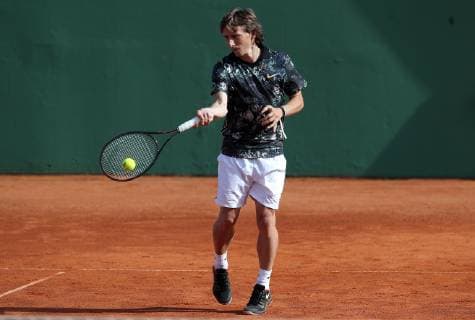 (190613) -- ZAGREB, June 13, 2019 -- Luka Modric plays tennis during Gem Set Croatia, a humanitarian sports event organized by the Marin Cilic Foundation, in Zagreb, Croatia, June 12, 2019. ) (SP)CROATIA-ZAGREB-HUMANITARIAN SPORTS EVENT-GEM SET CROATIA IgorxKralj 