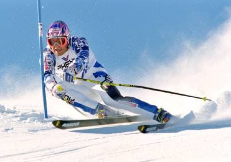 Ski WM 1996, RTL Herren: Alberto TOMBA (ITA) SKI ALPIN SAISON 95 96 WM 1996 Sierra Nevada Riesentorlauf Herren 13.02.1996 Alberto TOMBA (ITA) Sierra Nevada Spanien *** World Ski Championships 1996, RTL Men Alberto TOMBA ITA SKI ALPIN SAISON 95 96 World Ski Championships 1996 Sierra Nevada Giant Slalom Men 13 02 1996 Alberto TOMBA ITA Sierra Nevada Spain 