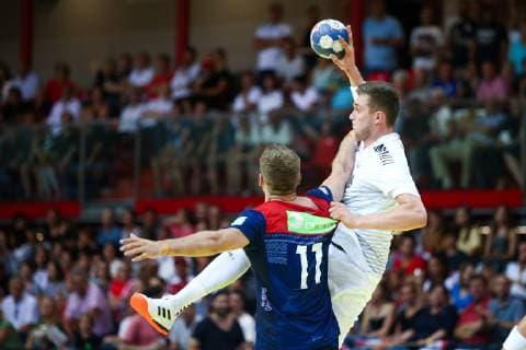 HANDBALL - EHF EC, AUT vs NOR KLAGENFURT,AUSTRIA,13.JUN.19 - HANDBALL - EHF EURO Cup, international match, Länderspiel, Nationalmannschaft Austria vs Norway. Image shows Nikola Bilyk (AUT). GEPAxpictures xDanielxGoetzhaber