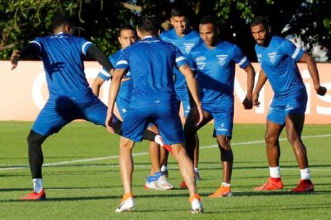 Ecuador s national soccer team players participate in a training session at the Toca de la Raposa 2 training center, in Belo Horizonte, Brazil, 13 June 2019. Ecuador s national soccer team training session !ACHTUNG: NUR REDAKTIONELLE NUTZUNG!  Copyright: xPauloxFonsecax COPAME145 20190613-636960656011914404