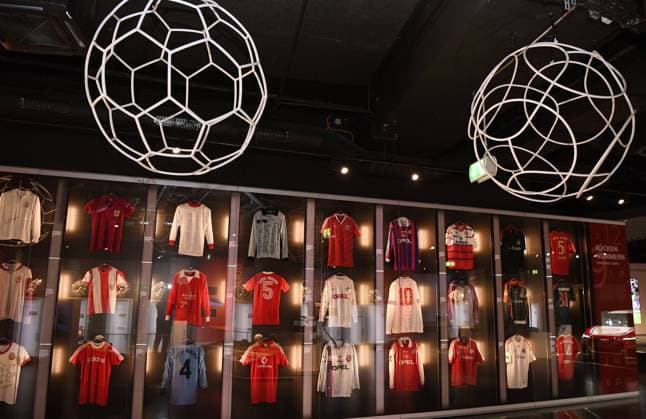 Soccer 1 Bundesliga Season 2018 2019 26 Matchday FC Bayern Muenchen 1 FSV Mainz 05 17 03 2019 FC Bayern Muenchen Jerseys in the world of experience in the Allianz Arena DFL regulations prohibit any use of photographs as image sequences and or quasi video