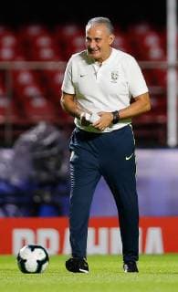 Training of the Brazilian Team in São Paul SÃO PAULO, SP - 13.06.2019: TRAINING OF THE BRAZILIAN TEAM IN SÃO PAUL - The coach of the Brazilian national team, Nationalteam Tite during the training of the Brazilian National Team at the Morumbi Stadium in São Paulo, SP. The team faces tomorrow& 39;s selection of Bolivia for the first match of the Copa America 2019. (Photo: Marcelo Machado de Melo Fotoarena) x1746934x  MarceloxMachadoxdexMelo