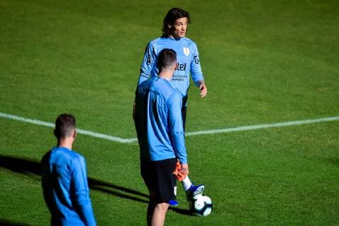 Uruguay s national soccer team player Edison Cavani participates in a training session of the team at the SESC Venda Nova trainig center, in Belo Horizonte, Brazil, 13 June 2019. Uruguay s national soccer team training session !ACHTUNG: NUR REDAKTIONELLE NUTZUNG!  Copyright: xYurixEdmundox COPAME170 20190614-636960690511046024