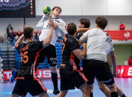 Tallinn, 13.06.2019 Käsipall Eesti - Holland. 27:33. European Handball Federation - 2020 Men s EHF EURO , European Championship, EM, Europameisterschaft - Qualification - Second stage. Estonia - European Handball. 27:33 FOTO: MIHKEL MARIPUU EESTI MEEDIA TALLINN HARJUMAA ESTONIA  Copyright: xMihkelxMaripuux
