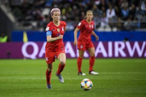 11 06 2019, xkvx, Football Women World Cup France, USA Thailand emspor, v l Megan Rapinoe National Team USA Reims