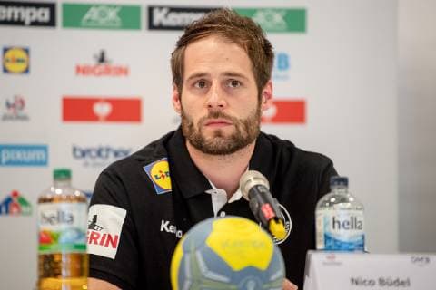 14 06 2019 Handball DHB Press Conference German National Team ThHa Nico Büdel Buedel 45, German National Handball Team DHB
