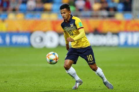 Fußball, U20 WM, Italien - Ecuador 2019.06.14 Gdynia Pilka nozna Mistrzostwa Swiata FIFA U-20 Polska 2019 Wlochy - Ekwador N z Jordan Lenin Rezabala Anzules Foto Piotr Matusewicz PressFocus 2019.06.14 Gdynia Football FIFA U-20 World Cup Poland 2019 Italy - Ecuador Jordan Lenin Rezabala Anzules Credit: Piotr Matusewicz PressFocus 