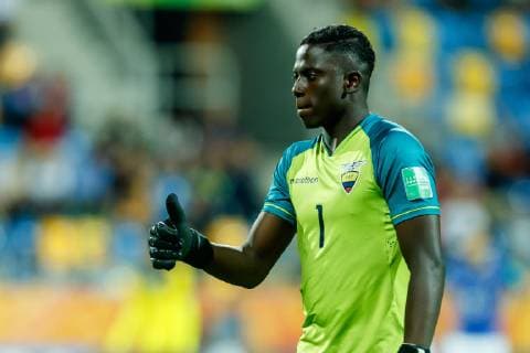 Gdynia, Poland, 14 06 2019, FIFA U 20 World Cup Poland 2019, Match for 3rd place, Italy Ecuador, Goalkeeper Moises Ramirez ECU gesticulated, gestic Defodi 01048 181415 Defodi-048