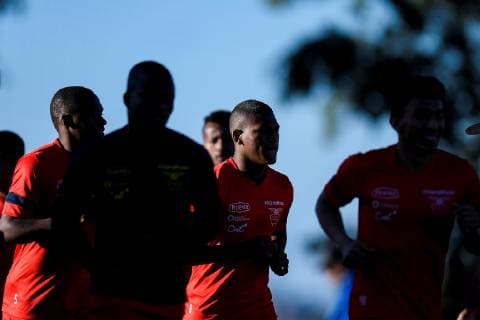 Fußball, Copa America, Nationalteam Ecuador Training Ecuador s national soccer team players participate in a training session of the Copa America 2019 at the Toca da Raposa II stadium, in Belo Horizonte, Brazil, 14 June 2019. Ecuador s national soccer team training session !ACHTUNG: NUR REDAKTIONELLE NUTZUNG!  Copyright: xYurixEdmundox COPAME315 20190614-636961496652325976