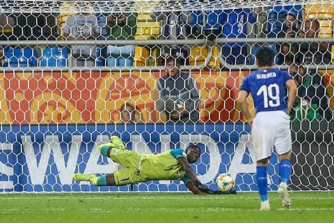 Gdynia, 14.06.2019 Pilka nozna FIFA Mistrzostwa Swiata U20 Polska 2019 Mecz o 3 miejsce Wlochy - Ekwador -- Football FIFA U-20 World Cup Poland 2019 3rd place Match Italy - Equador NZ Moises RAMIREZ, rzut karny, obrona, obroniony, save penality Fot. Tomasz Rulski 058sport.pl NEWSPIX.PL --- Newspix.pl  20190614_101_RUL_3940