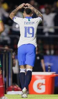 Brazil vs. Bolivia SÃO PAULO, SP - 14.06.2019: BRAZIL VS. BOLIVIA - Éverton from Brazil caomemora after scoring a goal during a match between Brazil and Bolivia, valid for the group stage of the Copa America 2019, held this Friday (14) at the Estádio do Morumbi in São Paulo, SP. (Photo: Marcelo Machado de Melo Fotoarena) x1747856x  MarceloxMachadoxdexMelo