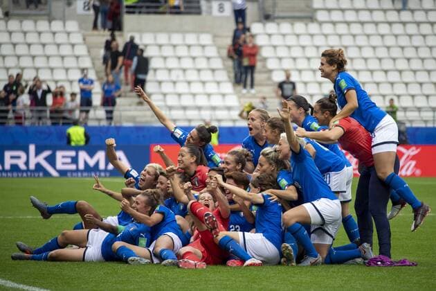 Sport Themen der Woche KW24 Final Joy Group (Italy) during the FIFA Women s World Cup France 2019 Group C match between Jamaica 0-5 Italy at Auguste Delaune Stadium in Reims, France, June13, 2019. Noxthirdxpartyxsales  (105850783)