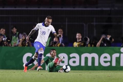 Brazil vs. Bolivia SÃO PAULO, SP - 14.06.2019: BRAZIL VS. BOLIVIA - Everton during a match between Brazil and Bolivia, valid for the group stage of the Copa America 2019, held this Friday (14) at the Estádio do Morumbi in São Paulo, SP. (Photo: Ricardo Moreira Fotoarena) x1747919x  RicardoxMoreira