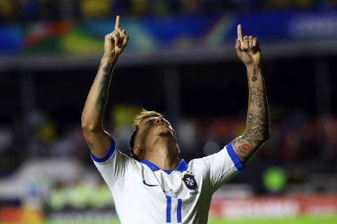 Sport Bilder des Tages (190615) -- SAO PAULO, June 15, 2019 -- Philippe Coutinho of Brazil celebrates after scoring during the Copa America 2019 Group A soccer match between Brazil and Bolivia at Morumbi Stadium in Sao Paulo, Brazil, June 14, 2019. ) (SP)BRAZIL-SAO PAULO-SOCCER-COPA AMERICA 2019-BRAZIL VS BOLIVIA RahelxPatrasso 