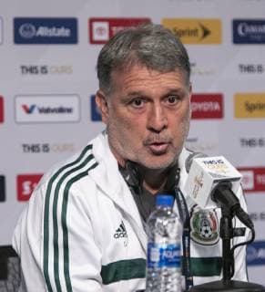 June 14, 2019 - Pasadena, California, United States of America - Head coach of Mexico, Gerardo Daniel Tata Martino during the Mexico national team, Nationalteam Gold Cup press conference, PK, Pressekonferenz at Rose Bowl Stadium in Pasadena, California on June 14, 2019. JAVIER ROJAS PI Gerardo Tata Martino - ZUMAp124 20190614_zaa_p124_001 Copyright: xJavierxRojas Pix
