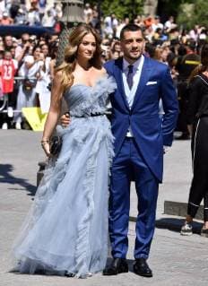 Fußball, Hochzeit Sergio Ramos und Pilar Rubio Soccerplayer Mateo Kovacic and wife Izabel Andrijanic during the wedding of Sergio Ramos and Pilar Rubio in Seville on Saturday, 15 June 2019 Cordon Press  xx xx