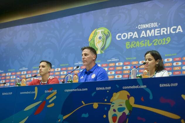 Fußball, Copa America, Nationalteam Paraguay Pressekonferenz Treino selecao do Paraguai RIO DE JANEIRO, RJ - 15.06.2019: TREINO SELEcaO DO PARAGUAI - Technician Eduardo Berizzo during a Paraguayan national team, Nationalteam held in the Maracanã press room on Saturday afternoon (15), for Copa America, in Rio de Janeiro, RJ. (Photo: Celso Pupo Fotoarena) x1748105x  CelsoxPupo