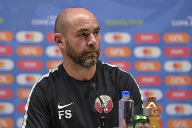 Treino da selecao do Catar RIO DE JANEIRO, RJ - 15.06.2019: TREINO DA SELEcaO DO CATAR - Technician Félix Sánchez Bas during a collective selection of Qatar held in Maracanã, on Saturday afternoon (15), for Copa America, in Rio de Janeiro, RJ. (Photo: Celso Pupo Fotoarena) x1748356x  CelsoxPupo