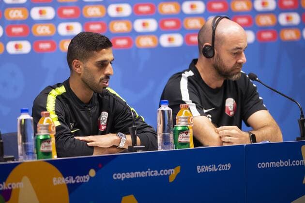 Treino da selecao do Catar RIO DE JANEIRO, RJ - 15.06.2019: TREINO DA SELEcaO DO CATAR - Hassan Al-Haidos during a collective selection of Qatar held in Maracanã on Saturday afternoon (15), for Copa America, in Rio de Janeiro, RJ. (Photo: Celso Pupo Fotoarena) x1748368x  CelsoxPupo