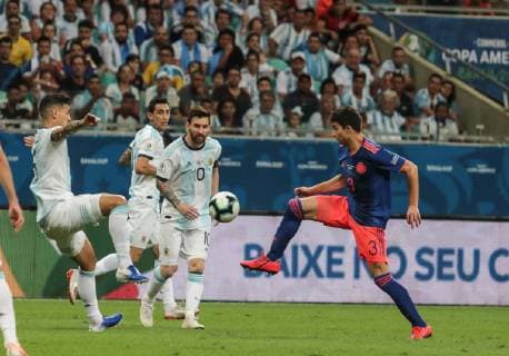 Argentina vs Colombia SALVADOR, BA - 15.06.2019: ARGENTINA VS COLOMBIA - Argentina v Colombia, valid for the 2019 Copa America group stage, held this Saturday (15th) at the Fonte Nova Arena in Salvador, Bahia, Brazil. (Photo: Tiago Caldas Fotoarena) x1748385x  TiagoxCaldas