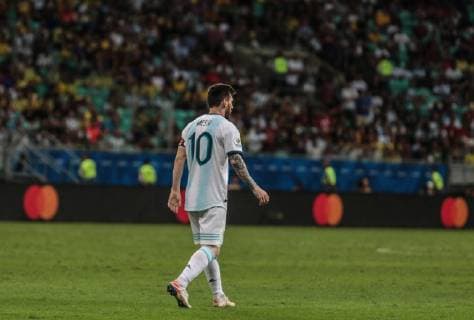 Argentina vs Colombia SALVADOR, BA - 15.06.2019: ARGENTINA VS COLOMBIA - Lionel Messi, during a match between Argentina and Colombia, valid for the group stage of the Copa America 2019, held this Saturday (15) at the Arena Fonte Nova in Salvador, Bahia, Brazil. (Photo: Tiago Caldas Fotoarena) x1748412x  TiagoxCaldas