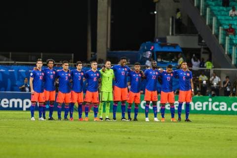 June 15, 2019 - Brazil - Players in the Game of the match between Argentina X Colombia valid for Group B of Copa America 2019, in the Arena Fonte Nova, in Salvador, this Saturday (15). Photo: Copa America ARG X COL - ZUMAb158 20190615_zap_b158_010 Copyright: xGeraldoxBubniakx
