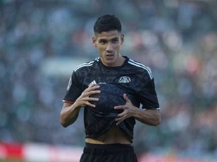 Mexico Uriel Untuna celebrates after scoring the firts goal of the game against Cuba, during the first half of their Concacaf Gold Cup game at the Rose Bowl in Pasadena, California on Saturday 15 June 2019. Mexico - Cuba !ACHTUNG: NUR REDAKTIONELLE NUTZUNG! Copyright: xARMANDOxARORIZOx AME3874 20190616-636962603398732830