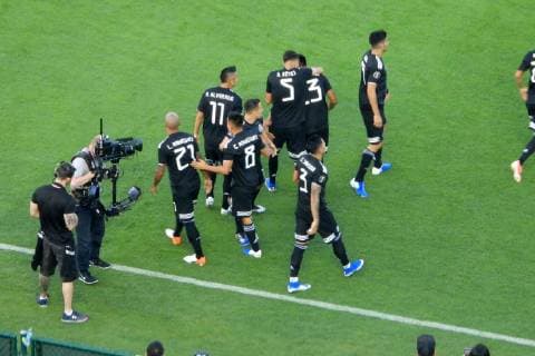 June 15, 2019 EUM20190615DEP06 JPG CIUDAD DE MEXICO SoccerSeleccion Mexicana June 15, 2019 Aspects of the match between the Mexican and Cuban National Teams, dispute of the Gold Cup in the Rose Bowl Stadium, which finished 7 0 in favor of the Mexicans Photo Agency EL UNIVERSALEELG Latin News June 15, 2019 - ZUMAu78_ 20190615_zaf_u78_056 Copyright: xElxUniversalx