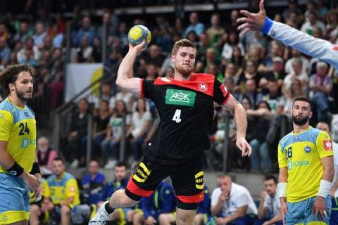 Johannes GOLLA GER , Action,Jump throw Handball Mens International Match, EHF Euro Qualification Germany GER Kosovo KOS , at 16 06 2019 Arena Nuernberger Versicherung