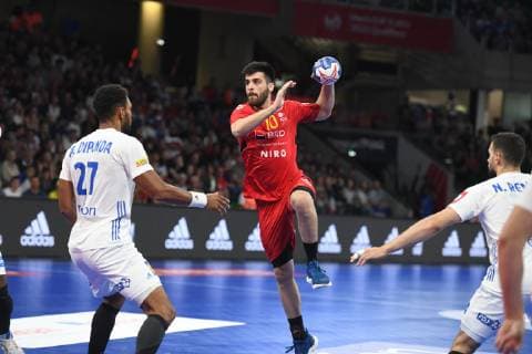Handball, EM Quali, Frankreich - Rumänien Constantin-Bogdan Manescu (Roumanie) HANDBALL : France vs Roumanie - Eliminatoire Euro 2020 - 16 06 2019 RonanHoussin Panoramic 