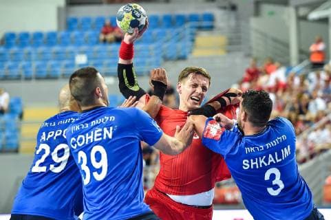 2019.06.16 Plock Pilka reczna Kwalifikacje do Mistrzostw Europy 2020 Polska - Izrael N z Patryk Walczak Foto Lukasz Laskowski PressFocus 2019.06.16 Plock Handball 2020 Men s European Championship, EM, Europameisterschaft Qualifiers Poland v Israel Patryk Walczak Credit: Lukasz Laskowski PressFocus NEWSPIX.PL --- Newspix.pl  20190616LUK_126