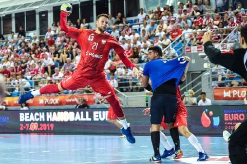 Handball, EM Quali, Polen - Israel 2019.06.16 Plock Pilka reczna Kwalifikacje do Mistrzostw Europy 2020 Polska - Izrael N z Kamil Syprzak Foto Lukasz Laskowski PressFocus 2019.06.16 Plock Handball 2020 Men s European Championship, EM, Europameisterschaft Qualifiers Poland v Israel Kamil Syprzak Credit: Lukasz Laskowski PressFocus NEWSPIX.PL --- Newspix.pl  20190616LUK_130
